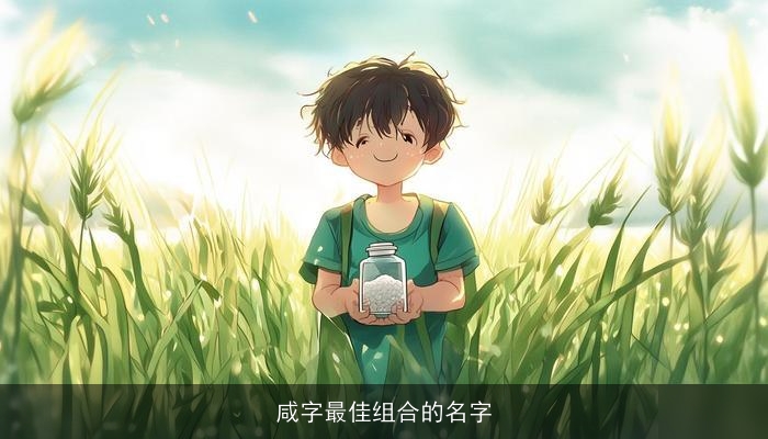 咸字最佳组合的名字