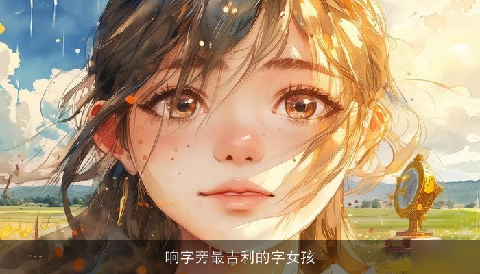 响字旁最吉利的字女孩