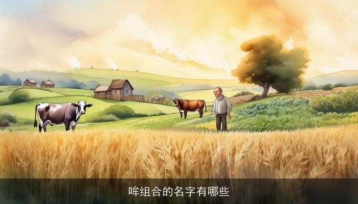 哞组合的名字有哪些