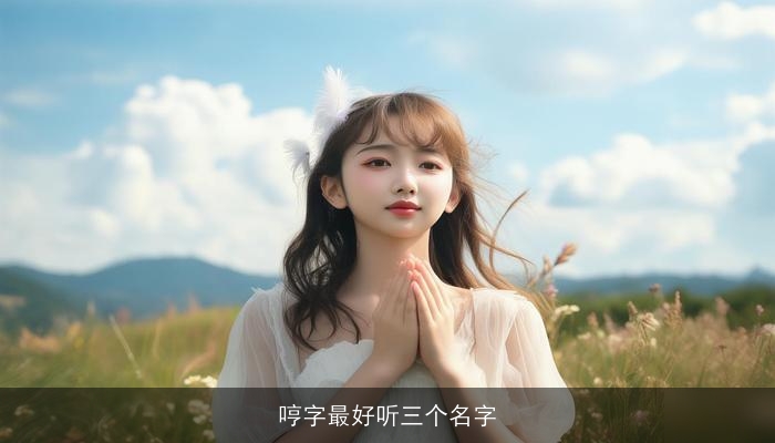 哼字最好听三个名字