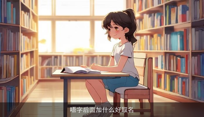 唔字后面加什么好取名