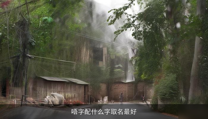 唔字配什么字取名最好