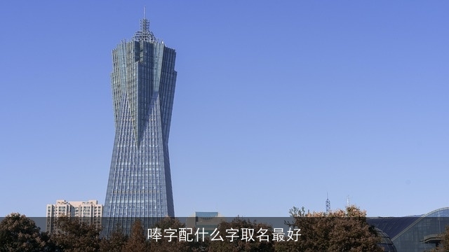 唪字配什么字取名最好