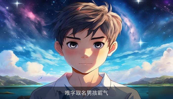 唯字取名男孩霸气