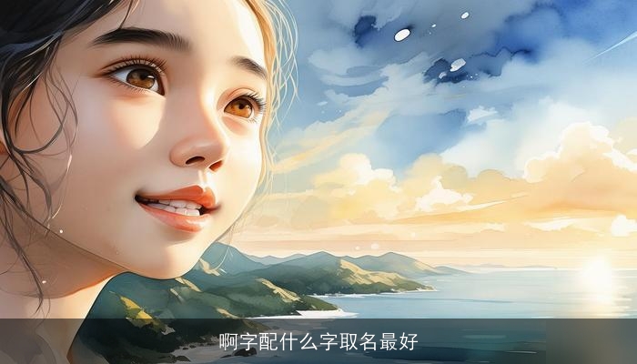 啊字配什么字取名最好
