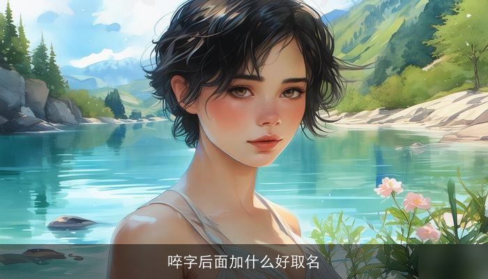 啐字后面加什么好取名
