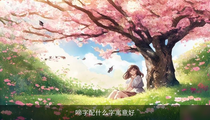 啼字配什么字寓意好