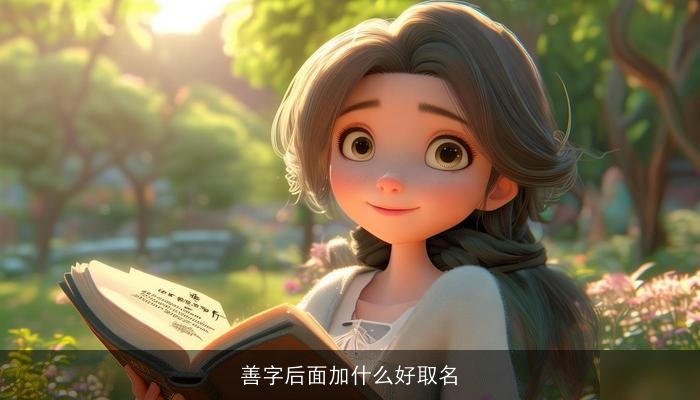 善字后面加什么好取名