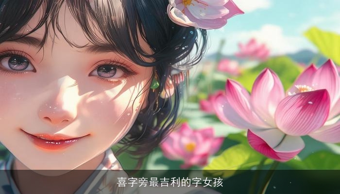 喜字旁最吉利的字女孩