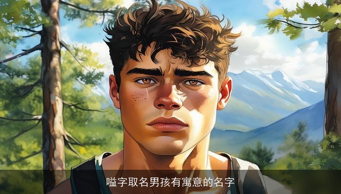 嗌字取名男孩有寓意的名字