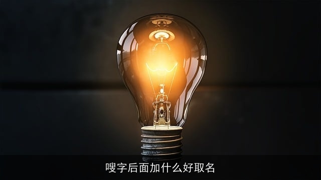 嗖字后面加什么好取名