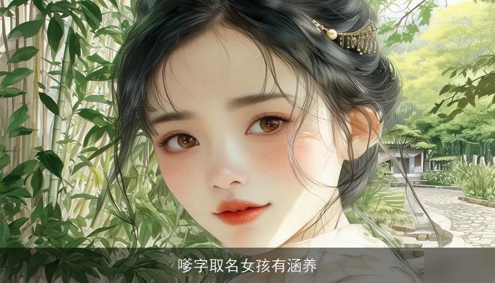 嗲字取名女孩有涵养
