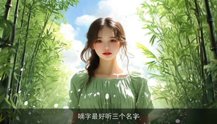 嘀字最好听三个名字