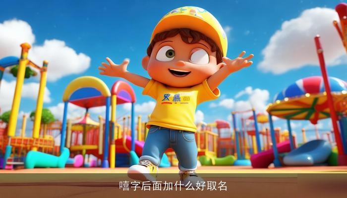 嘻字后面加什么好取名