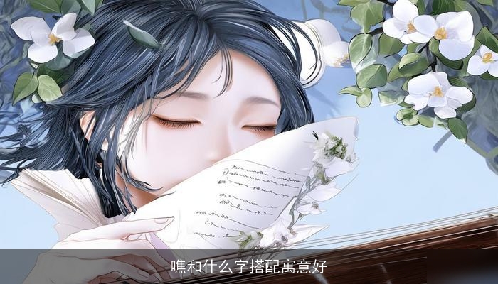 噍和什么字搭配寓意好
