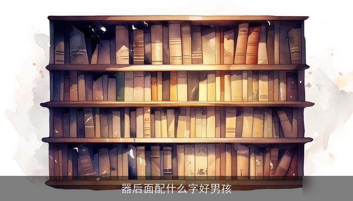器后面配什么字好男孩
