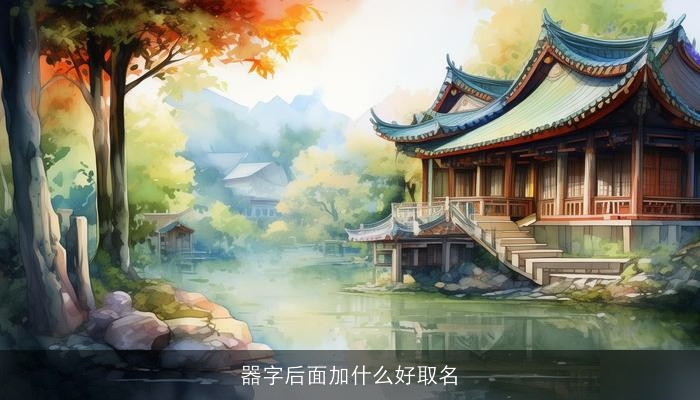 器字后面加什么好取名