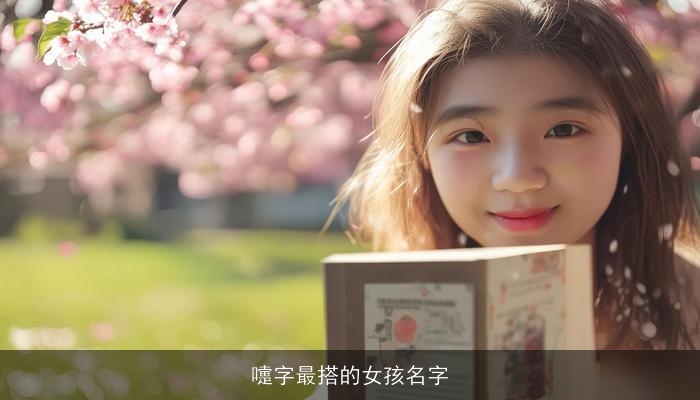 嚏字最搭的女孩名字