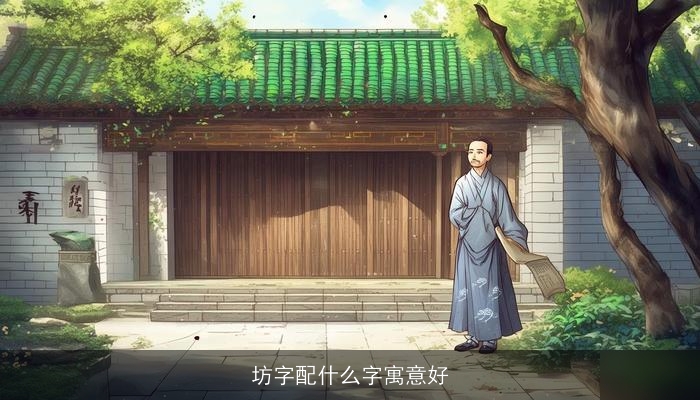 坊字配什么字寓意好
