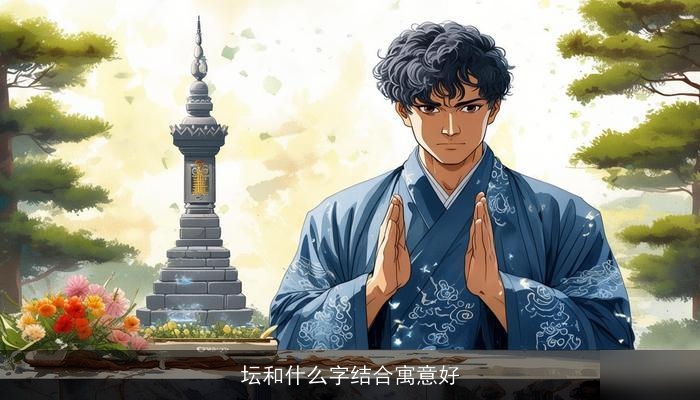 坛和什么字结合寓意好