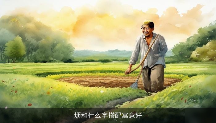 坜和什么字搭配寓意好