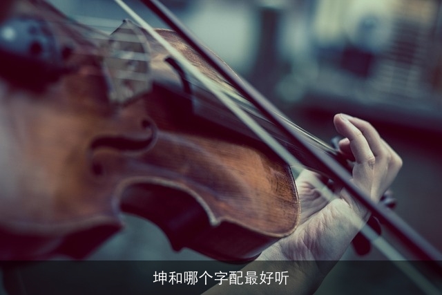 坤和哪个字配最好听