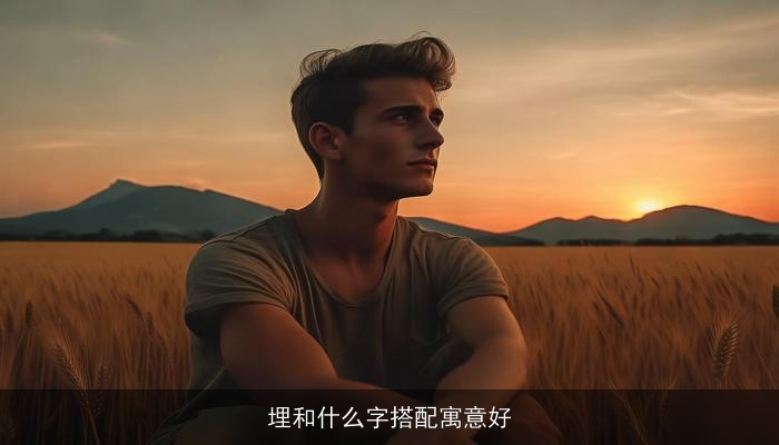 埋和什么字搭配寓意好
