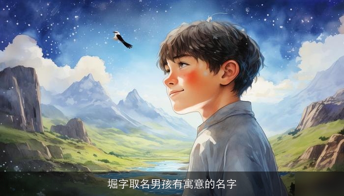 堀字取名男孩有寓意的名字