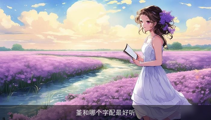 堇和哪个字配最好听