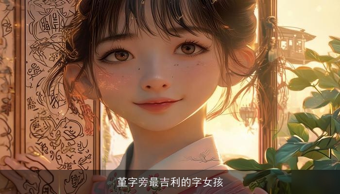 堇字旁最吉利的字女孩