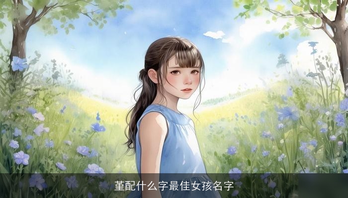 堇配什么字最佳女孩名字