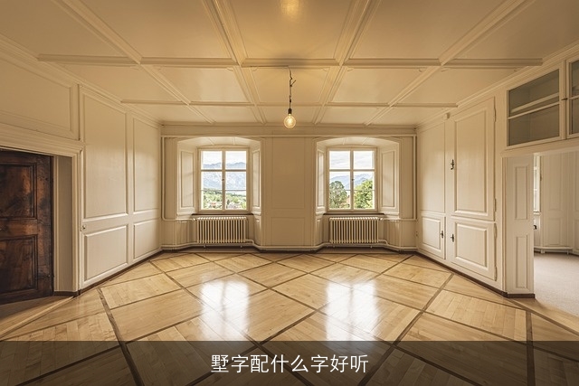 墅字配什么字好听