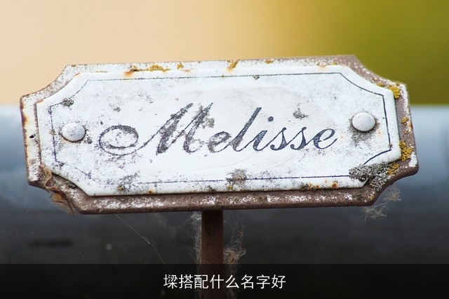 墚搭配什么名字好