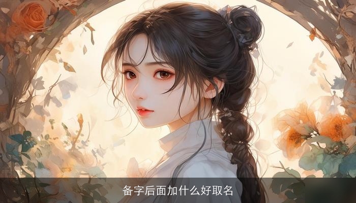 备字后面加什么好取名