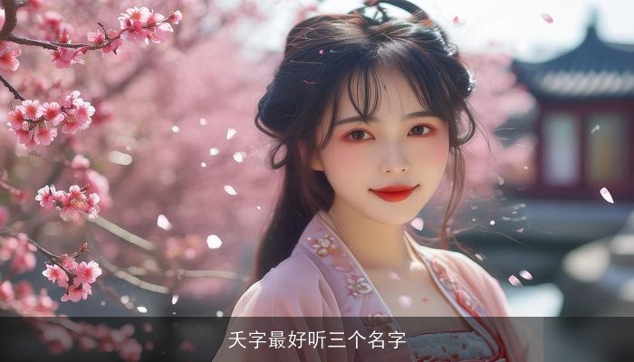 夭字最好听三个名字