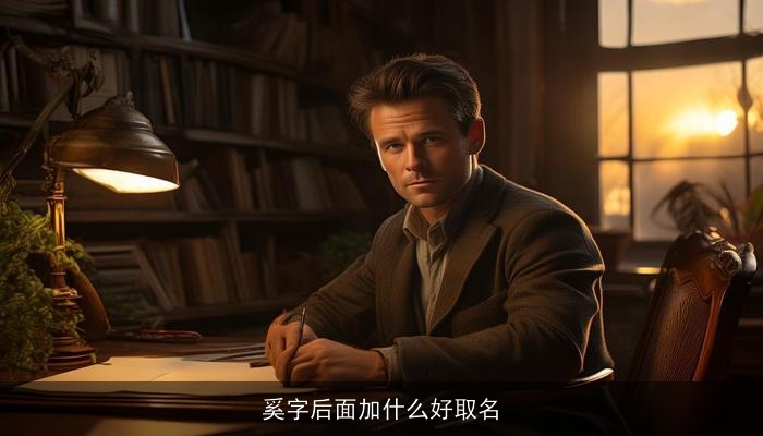 奚字后面加什么好取名