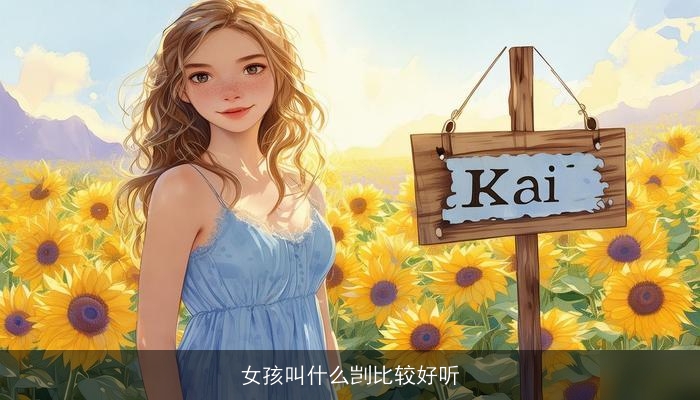 女孩叫什么剀比较好听