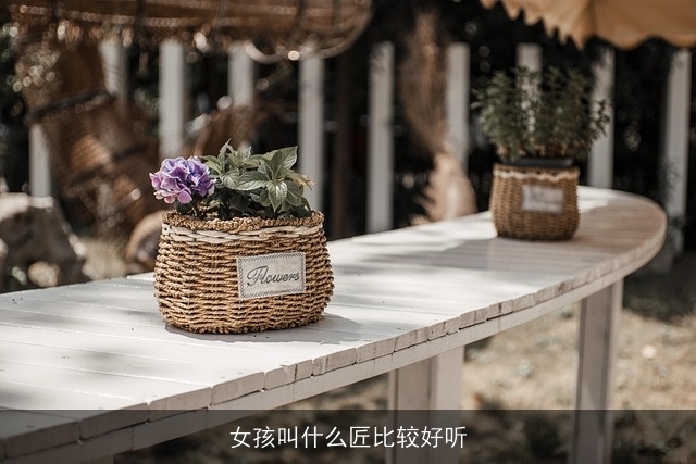 女孩叫什么匠比较好听