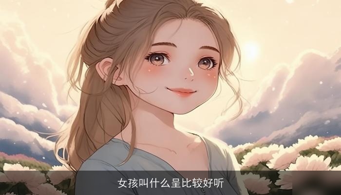 女孩叫什么呈比较好听