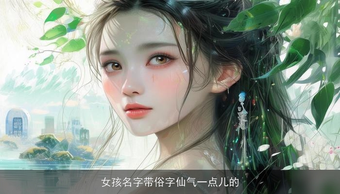 女孩名字带俗字仙气一点儿的