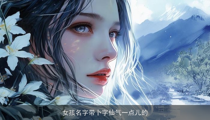 女孩名字带卜字仙气一点儿的
