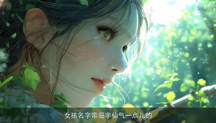 女孩名字带堀字仙气一点儿的