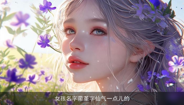 女孩名字带堇字仙气一点儿的