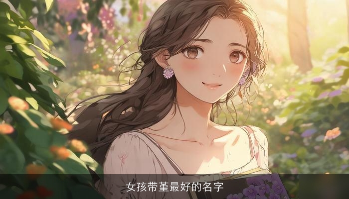 女孩带堇最好的名字