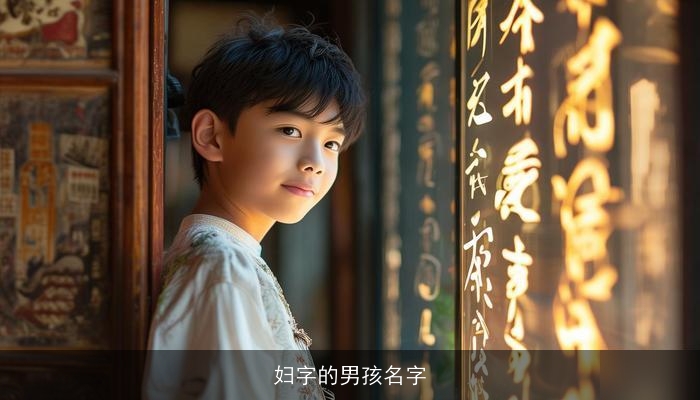 妇字的男孩名字