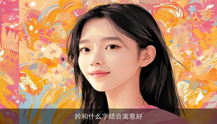 妗和什么字结合寓意好