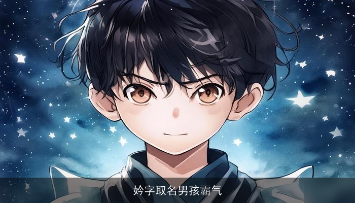 妗字取名男孩霸气