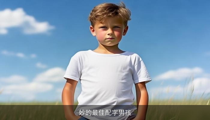 妙的最佳配字男孩