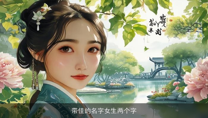 带佳的名字女生两个字