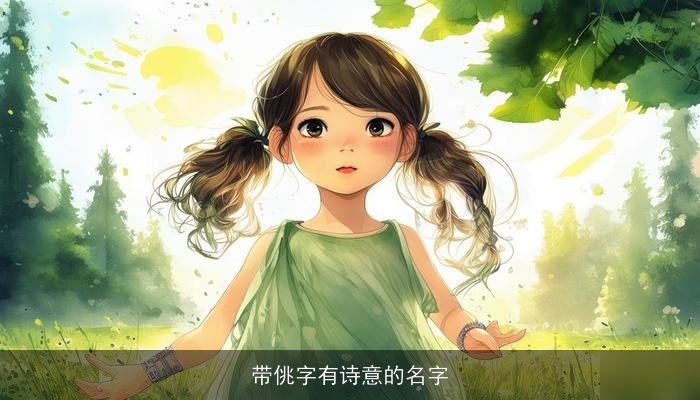 带佻字有诗意的名字